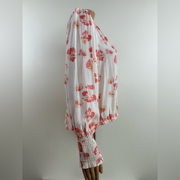 Sanctuary Women's Spring Punch Floral Surplice Long Sleeve Blouse, Size XS - Picture 3 of 11